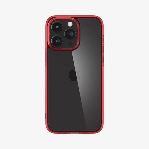 ACS07209 - iPhone 15 Series Ultra Hybrid Case in Natural Titanium showing the back